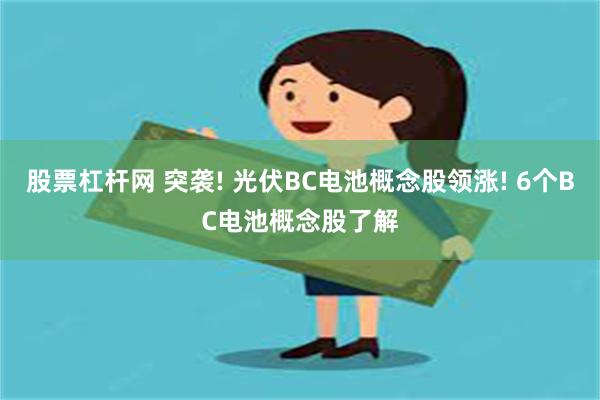 股票杠杆网 突袭! 光伏BC电池概念股领涨! 6个BC电池概念股了解