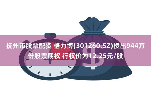 抚州市股票配资 格力博(301260.SZ)授出944万份股票期权 行权价为12.25元/股