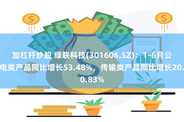 加杠杆炒股 绿联科技(301606.SZ)：1-6月公司充电类产品同比增长53.48%，传输类产品同比增长20.83%