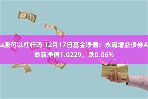 a股可以杠杆吗 12月17日基金净值：永赢增益债券A最新净值1.0229，跌0.06%