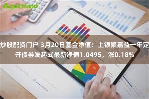 炒股配资门户 3月20日基金净值：上银聚嘉益一年定开债券发起式最新净值1.0495，涨0.18%